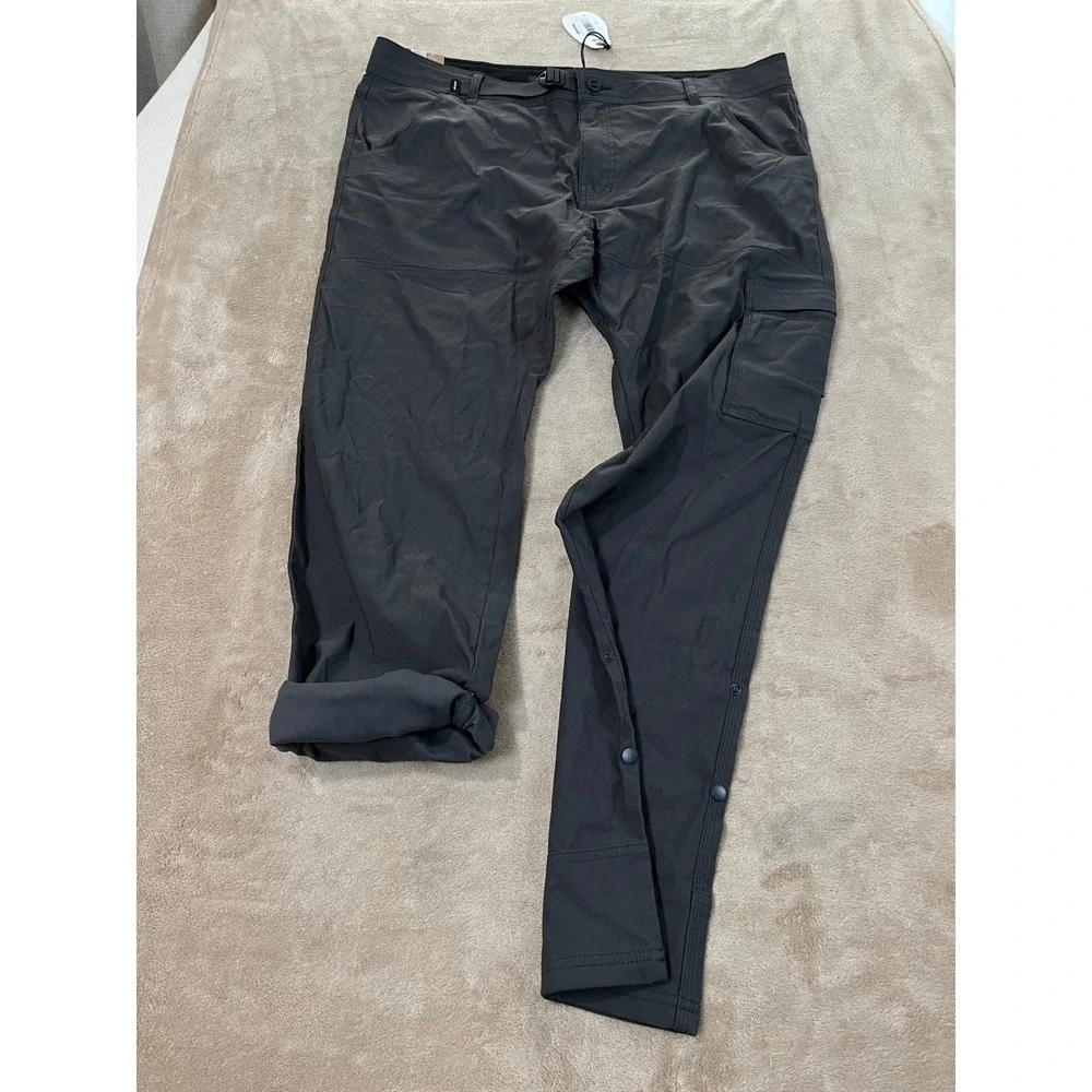Prana Stretch Zion Slim Pant II Men's 40x32 Dark Iron Gray 1969831 Cargo $95 NEW